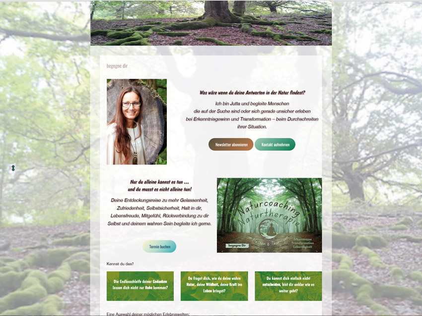 Jutta Stinzing Website alt