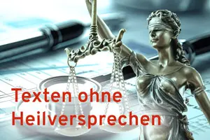 Texten ohne Heilversprechen